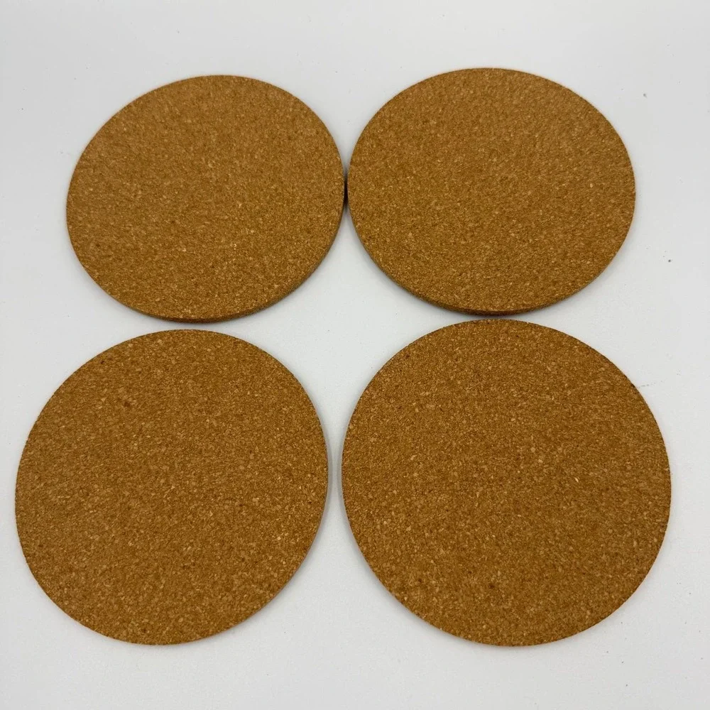 Cat Lover Cork Coaster Set of 4 Funny Cat Quotes‎ Laser Engraved Drink Mats